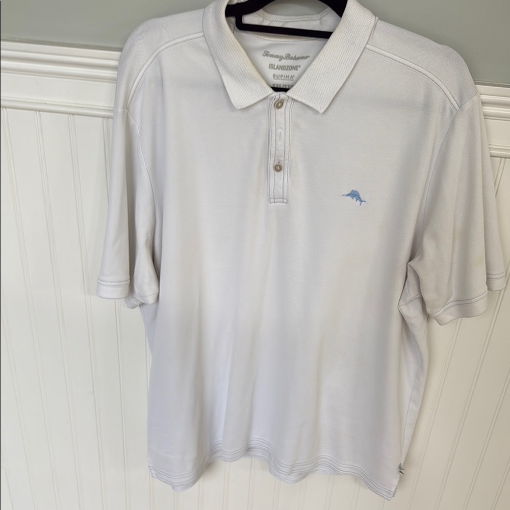 Tommy Bahama White Polo Classic Shirt